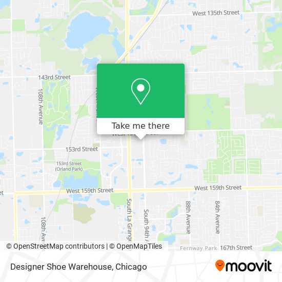 Mapa de Designer Shoe Warehouse