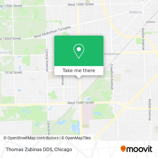 Thomas Zubinas DDS map