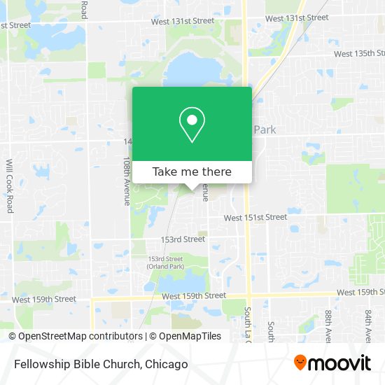 Mapa de Fellowship Bible Church