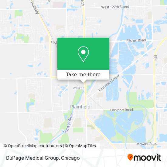 Mapa de DuPage Medical Group