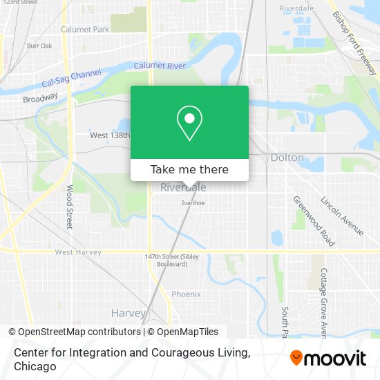 Center for Integration and Courageous Living map