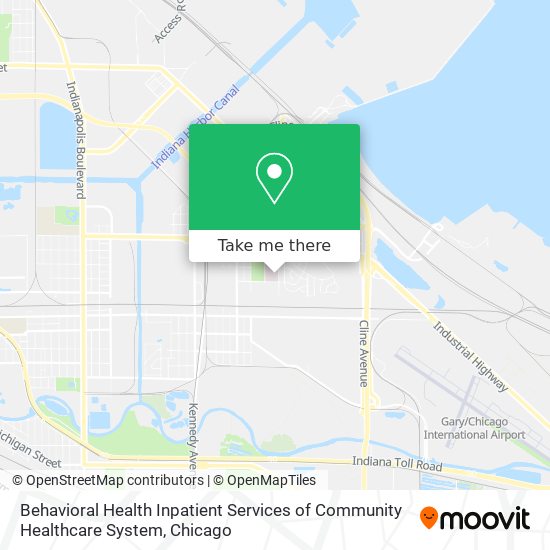 Mapa de Behavioral Health Inpatient Services of Community Healthcare System