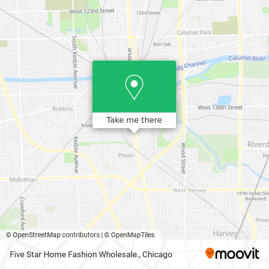 Mapa de Five Star Home Fashion Wholesale.