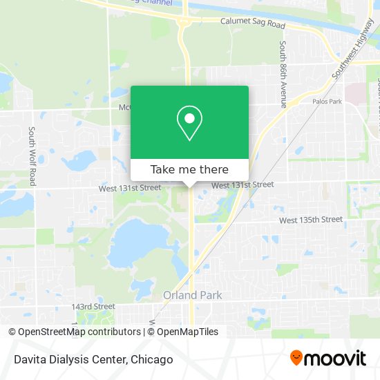 Davita Dialysis Center map