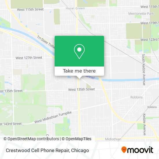 Mapa de Crestwood Cell Phone Repair