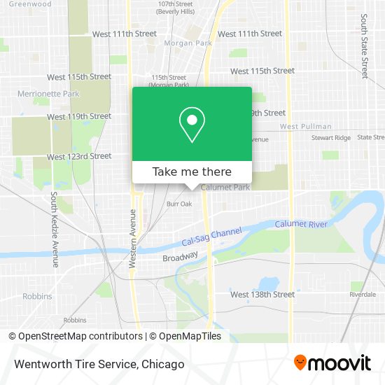 Wentworth Tire Service map