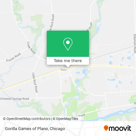 Gorilla Games of Plano map
