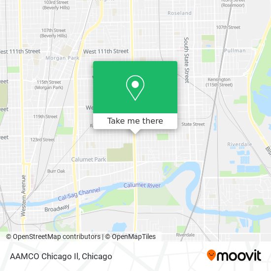 Mapa de AAMCO Chicago Il