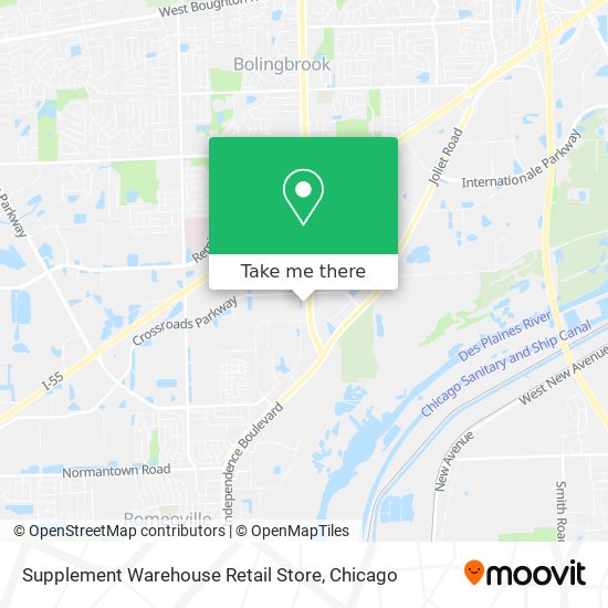 Mapa de Supplement Warehouse Retail Store