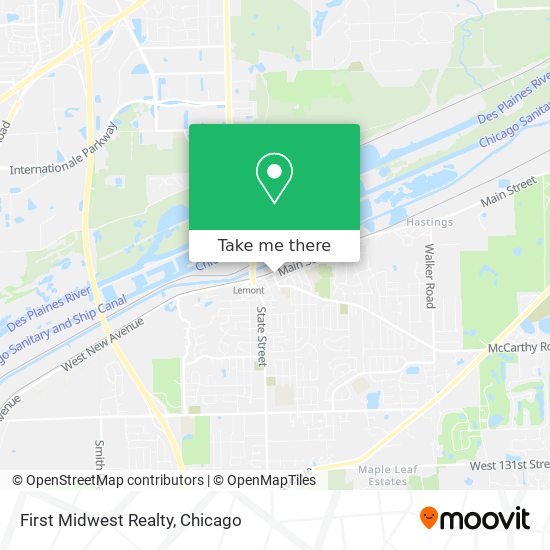 Mapa de First Midwest Realty