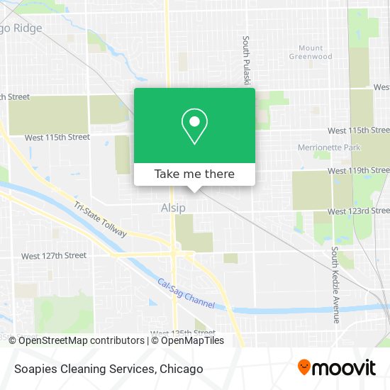 Soapies Cleaning Services map