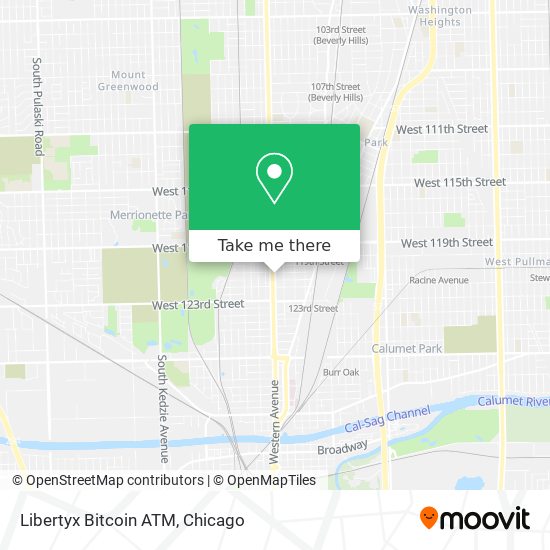 Mapa de Libertyx Bitcoin ATM