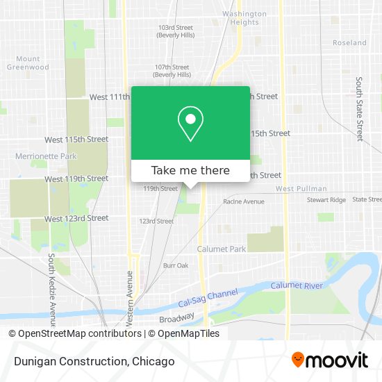 Dunigan Construction map