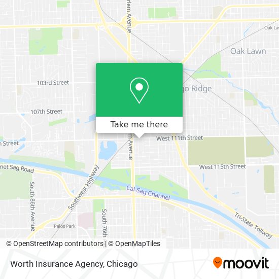 Mapa de Worth Insurance Agency