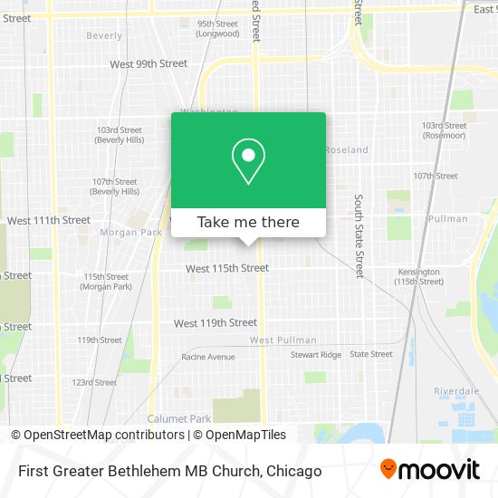 First Greater Bethlehem MB Church map