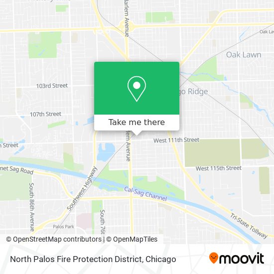 North Palos Fire Protection District map