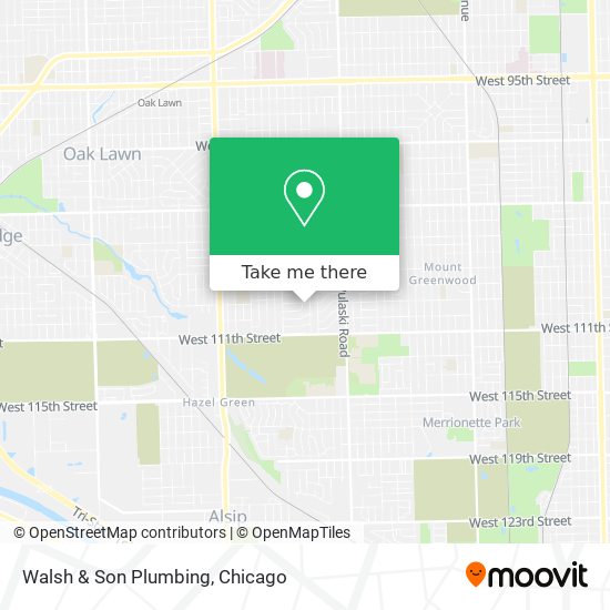 Walsh & Son Plumbing map