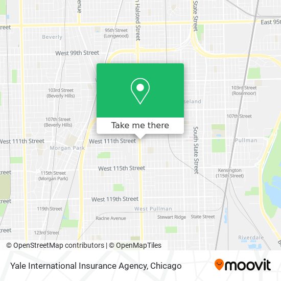 Mapa de Yale International Insurance Agency