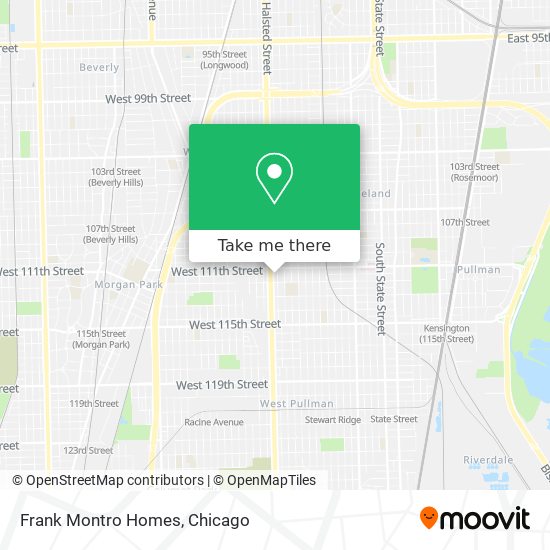 Frank Montro Homes map