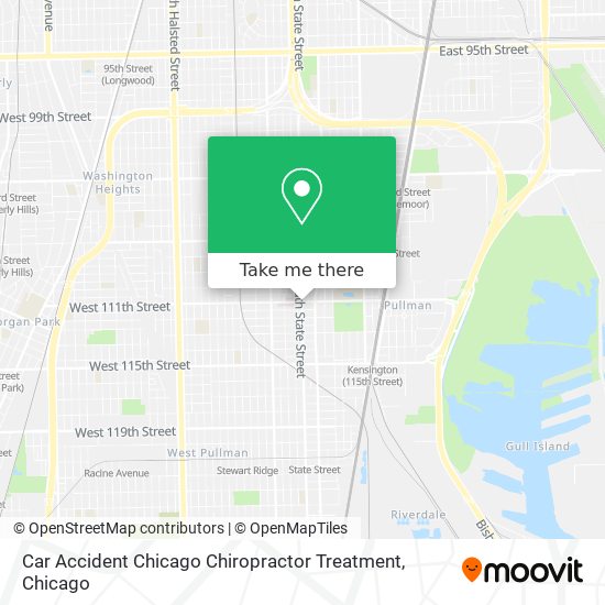 Car Accident Chicago Chiropractor Treatment map