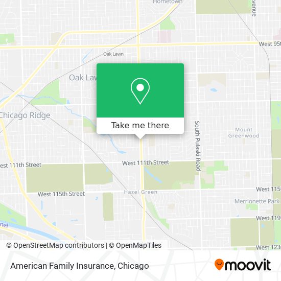 American Family Insurance map