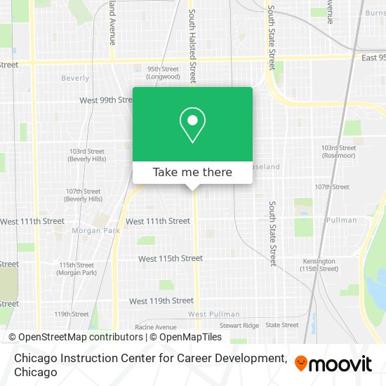 Mapa de Chicago Instruction Center for Career Development