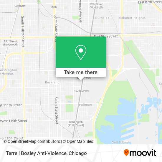 Mapa de Terrell Bosley Anti-Violence