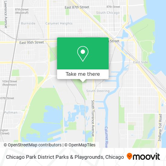 Mapa de Chicago Park District Parks & Playgrounds