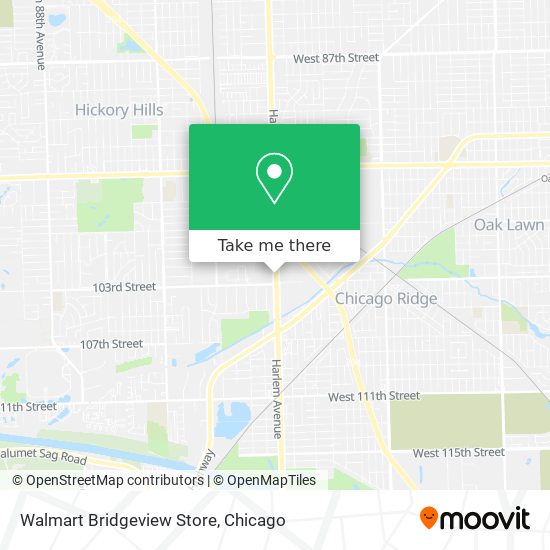 Walmart Bridgeview Store map