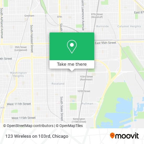 Mapa de 123 Wireless on 103rd