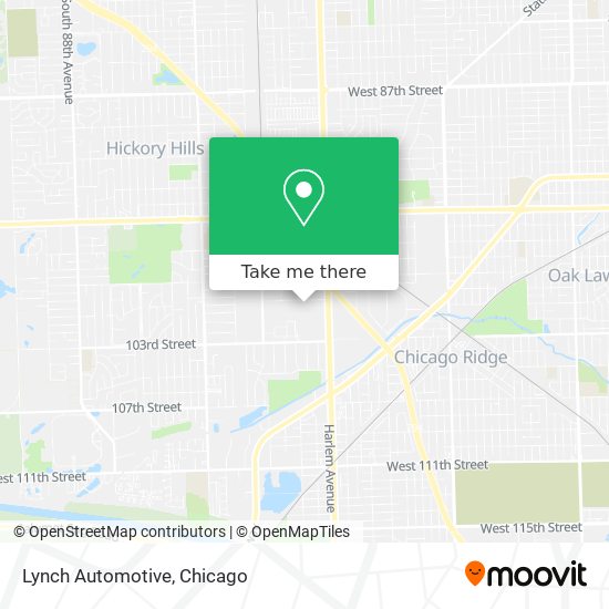 Lynch Automotive map