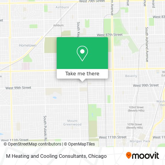 M Heating and Cooling Consultants map