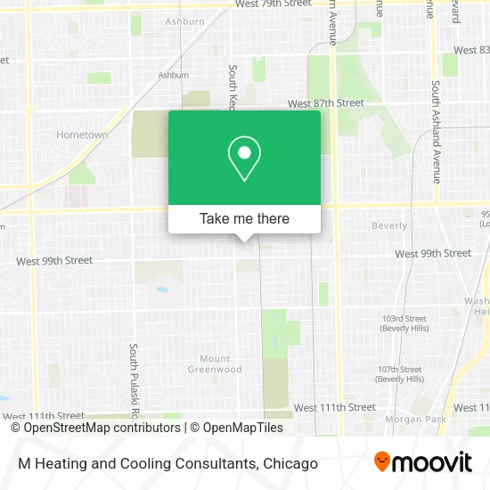 Mapa de M Heating and Cooling Consultants