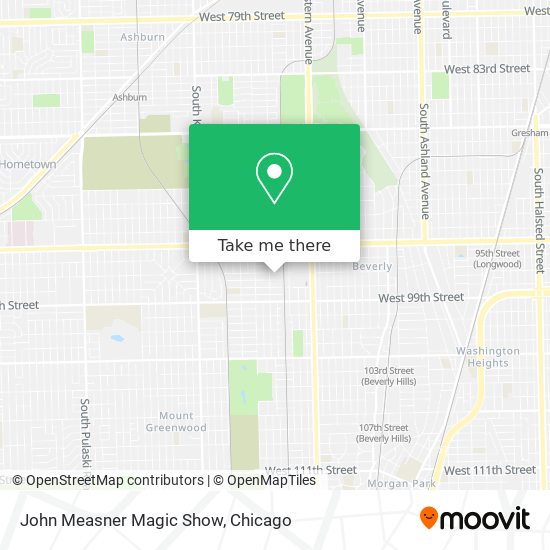 John Measner Magic Show map