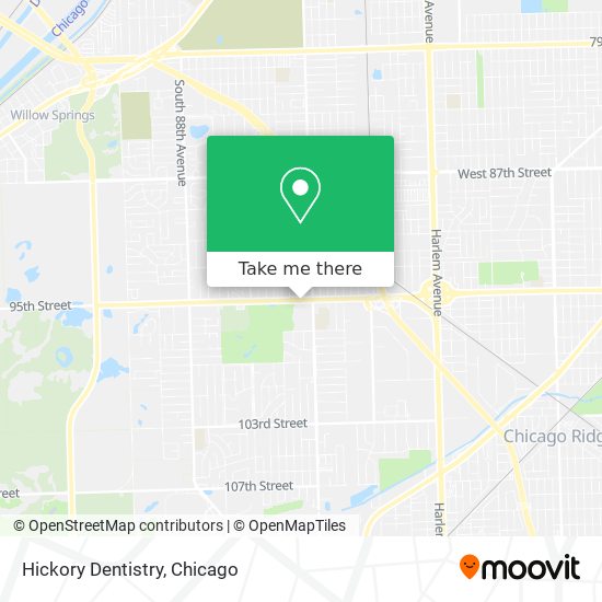 Hickory Dentistry map