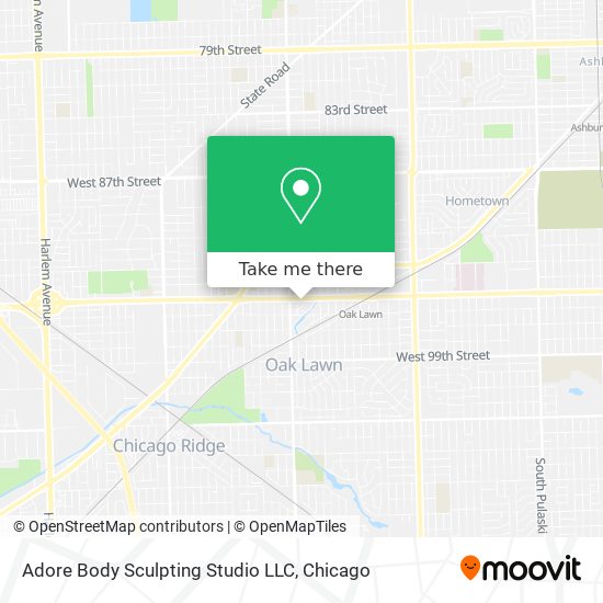 Mapa de Adore Body Sculpting Studio LLC