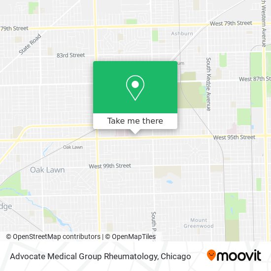 Advocate Medical Group Rheumatology map