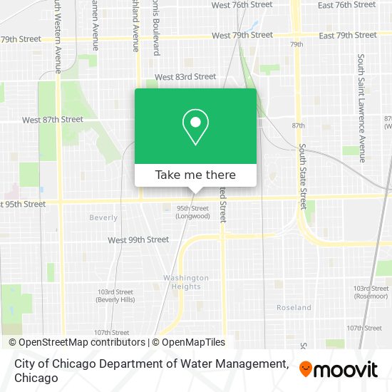 City of Chicago Department of Water Management map