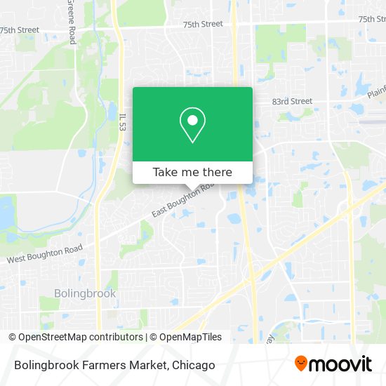 Mapa de Bolingbrook Farmers Market