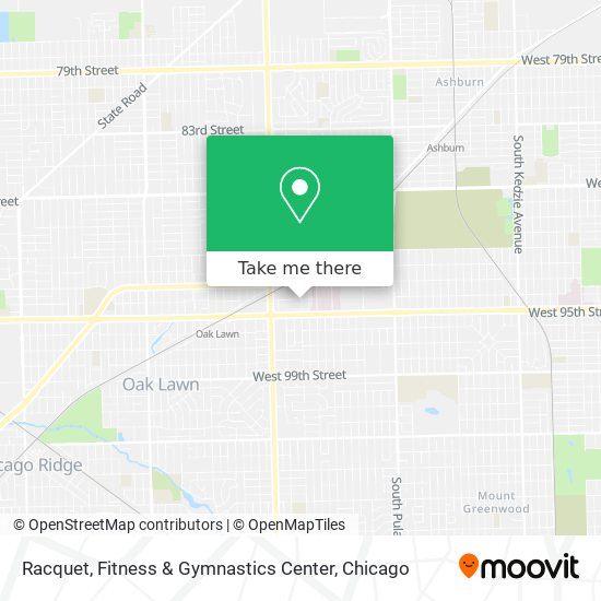 Racquet, Fitness & Gymnastics Center map