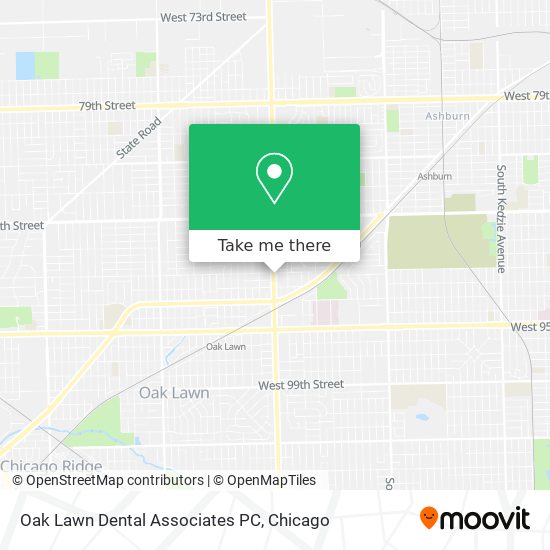 Mapa de Oak Lawn Dental Associates PC