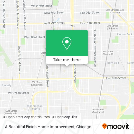 A Beautiful Finish Home Improvement map