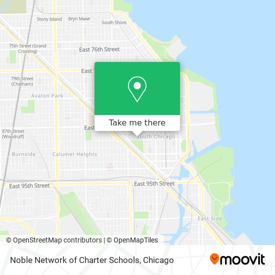 Mapa de Noble Network of Charter Schools