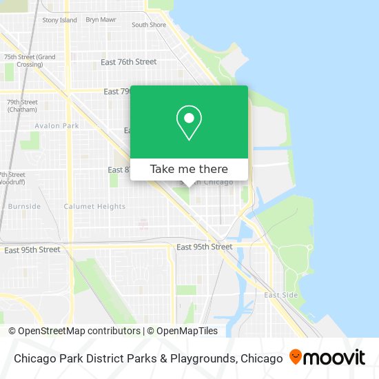 Chicago Park District Parks & Playgrounds map