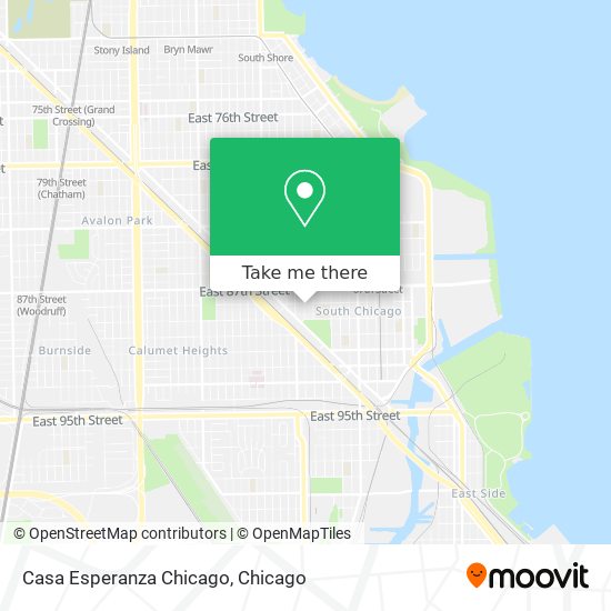 Mapa de Casa Esperanza Chicago