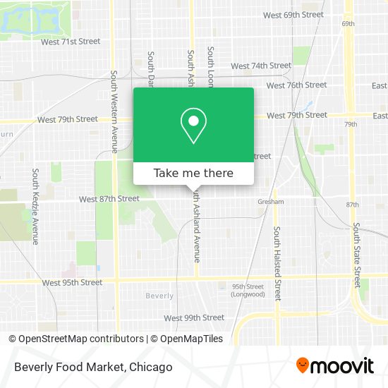 Mapa de Beverly Food Market