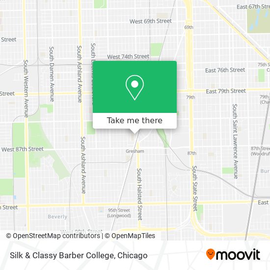 Silk & Classy Barber College map