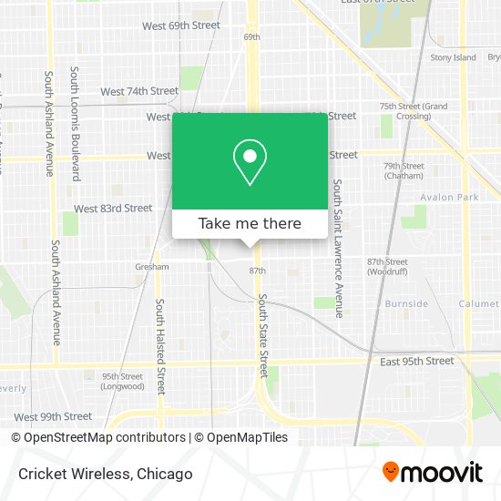 Mapa de Cricket Wireless