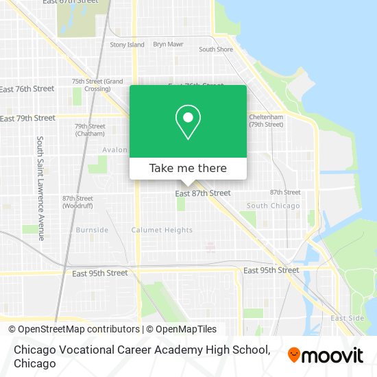 Mapa de Chicago Vocational Career Academy High School