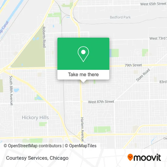 Courtesy Services map